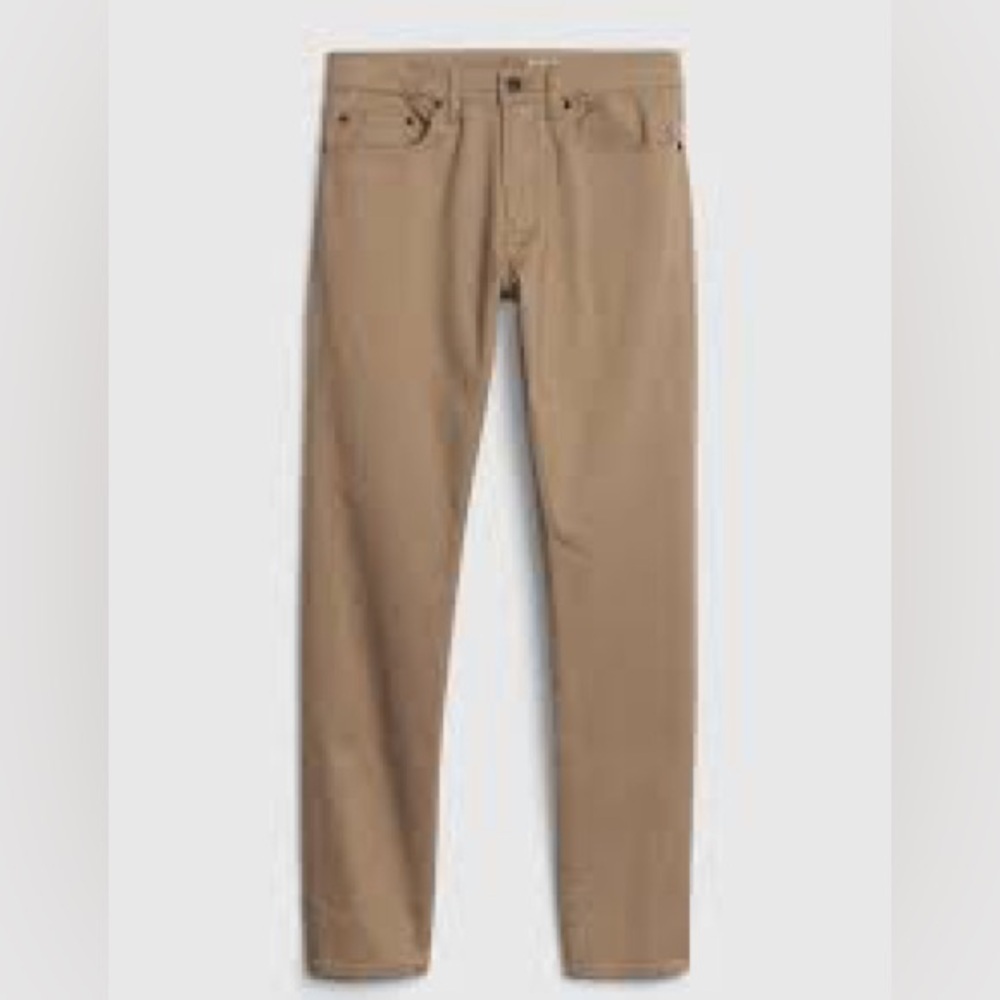 GAP Men’s Jeans Soft Wear Slim Taper Denim Pants Mojave Tan Size 32 - Picture 7 of 16